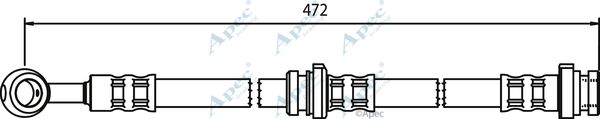 APEC BRAKING Тормозной шланг HOS3456